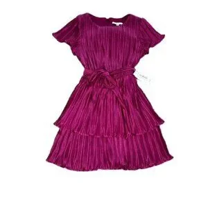 City Vibe Dresses | City Vibe Pleated Sparkly Formal Dress Magenta Size S New New With Tags | Color: Pink | Size: S | Jessimar77's Closet